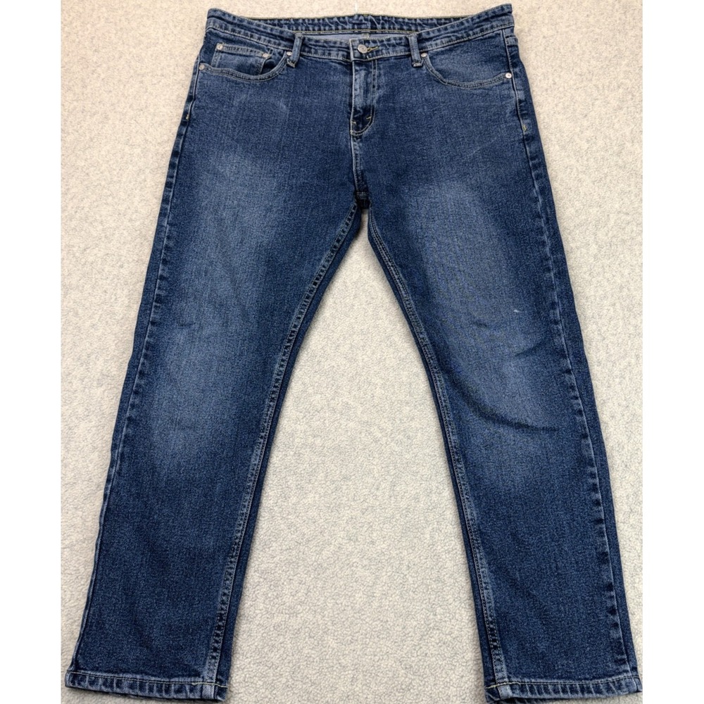 Levi's 511 Mens Slim Fit Straight Jeans Dark Blue Denim Classic 5-Pocket 38x30